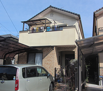 岩倉市Ｆ様_外壁塗替工事_施工前外観画像