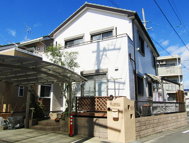 愛知県小牧市Ｔ様_外壁屋根塗装工事_施工後全景写真_株式会社麻布