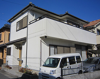 春日井市Ｍ様、ラジカルコートパーフェクトトップ外壁塗装、施工前外観画像