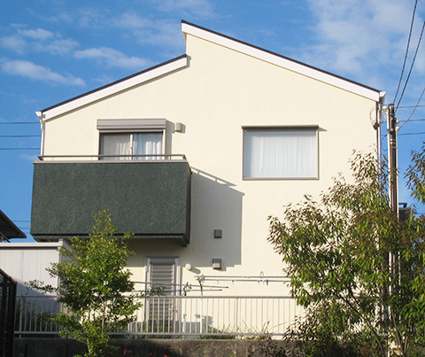 三重県桑名市Ｍ様、ベランダ色に西面濃いグリーンで決定した！