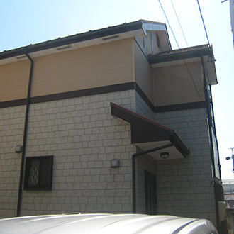 春日井市Ｔ様邸、外壁屋根塗替え、施工前、全景
