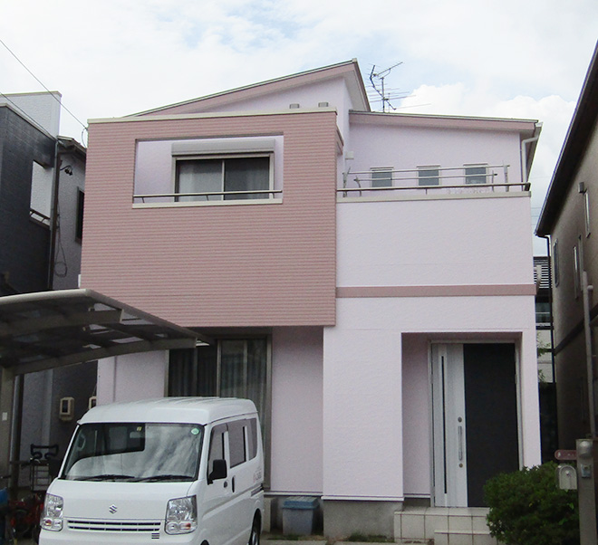 小牧市Ｙ様邸_外壁塗装工事_断熱ガイナ_施工後全景