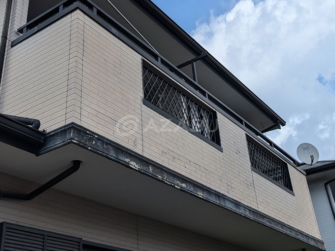 ベランダ手摺り外壁(塗装)、幕板(板金カバー)
