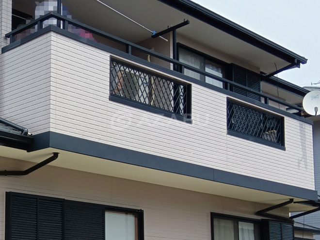 ベランダ手摺り外壁(塗装)、幕板(板金カバー)