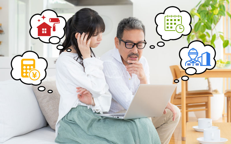 外壁塗装で失敗しないために費用、業者選び、塗料、工期など基礎知識の見極め方