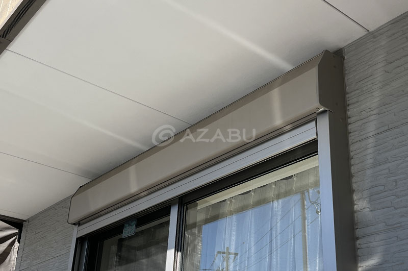 軒天井とシャッターボックス