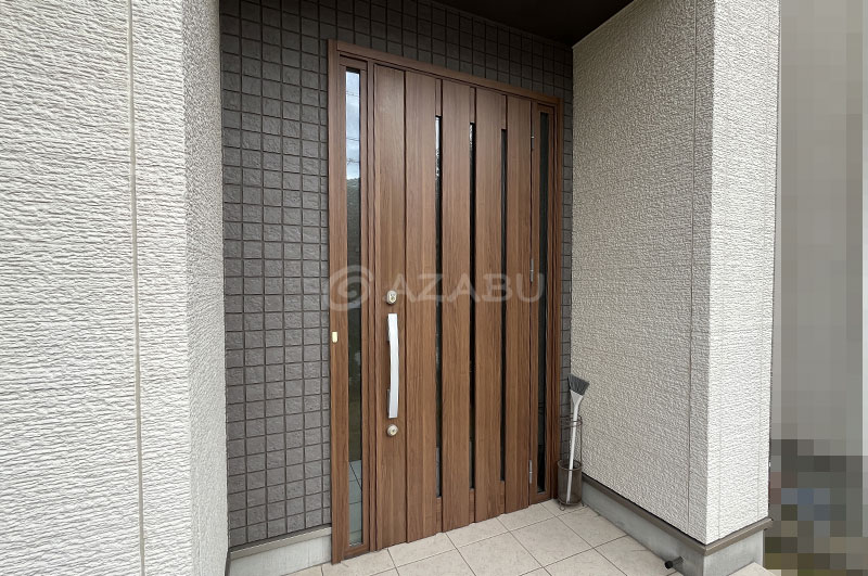 玄関周りのアクセント部分