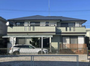 愛知県名古屋市Ｙ様_外壁屋根塗装工事_施工後全景写真_エディオンシリコン遮熱_株式会社麻布