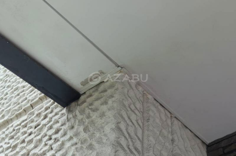 外壁と軒天井の取り合い部分