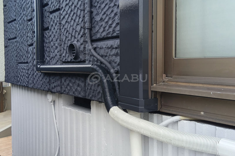 エアコンダクトカバージャバラ、配管類