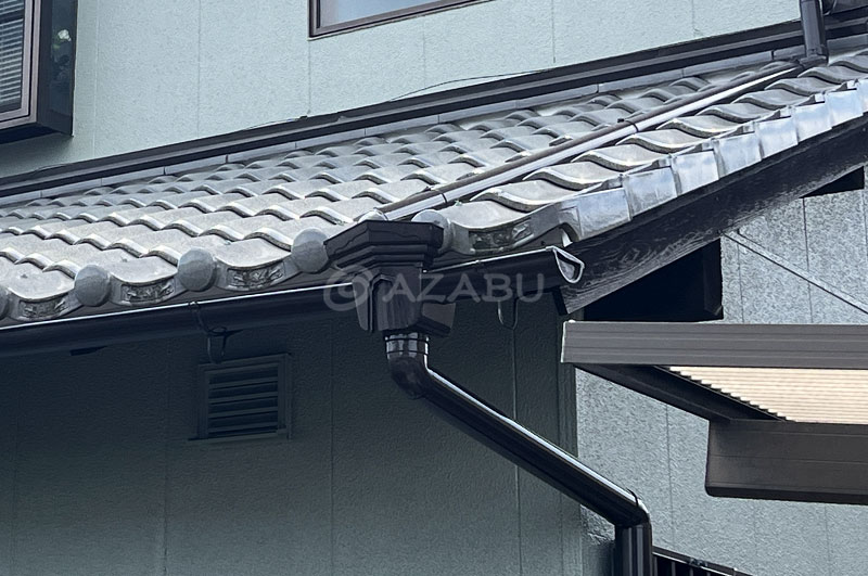 軒樋（雨樋）、集水器、木部（破風）