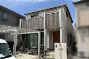 愛知県春日井市N様_外壁屋根塗装工事_施工前外観画像_ボンフロンフッ素_株式会社麻布